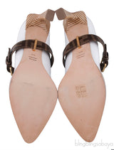 White Mary Jane FF Strap Heels