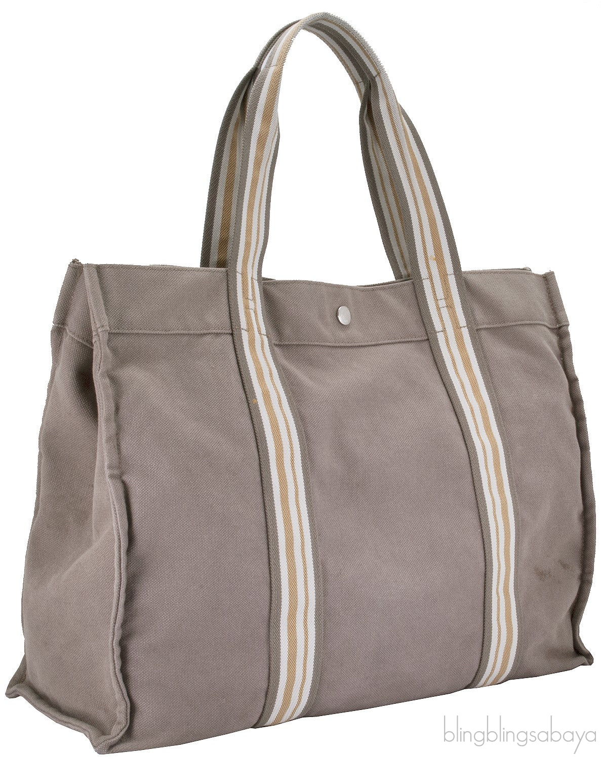 Brown Cotton Canvas Tote