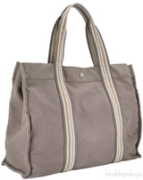 Brown Cotton Canvas Tote