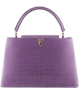 Purple Capucines Crocodile MM*