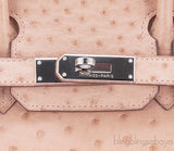 Birkin 30 Ostrich Natural Gold PHW