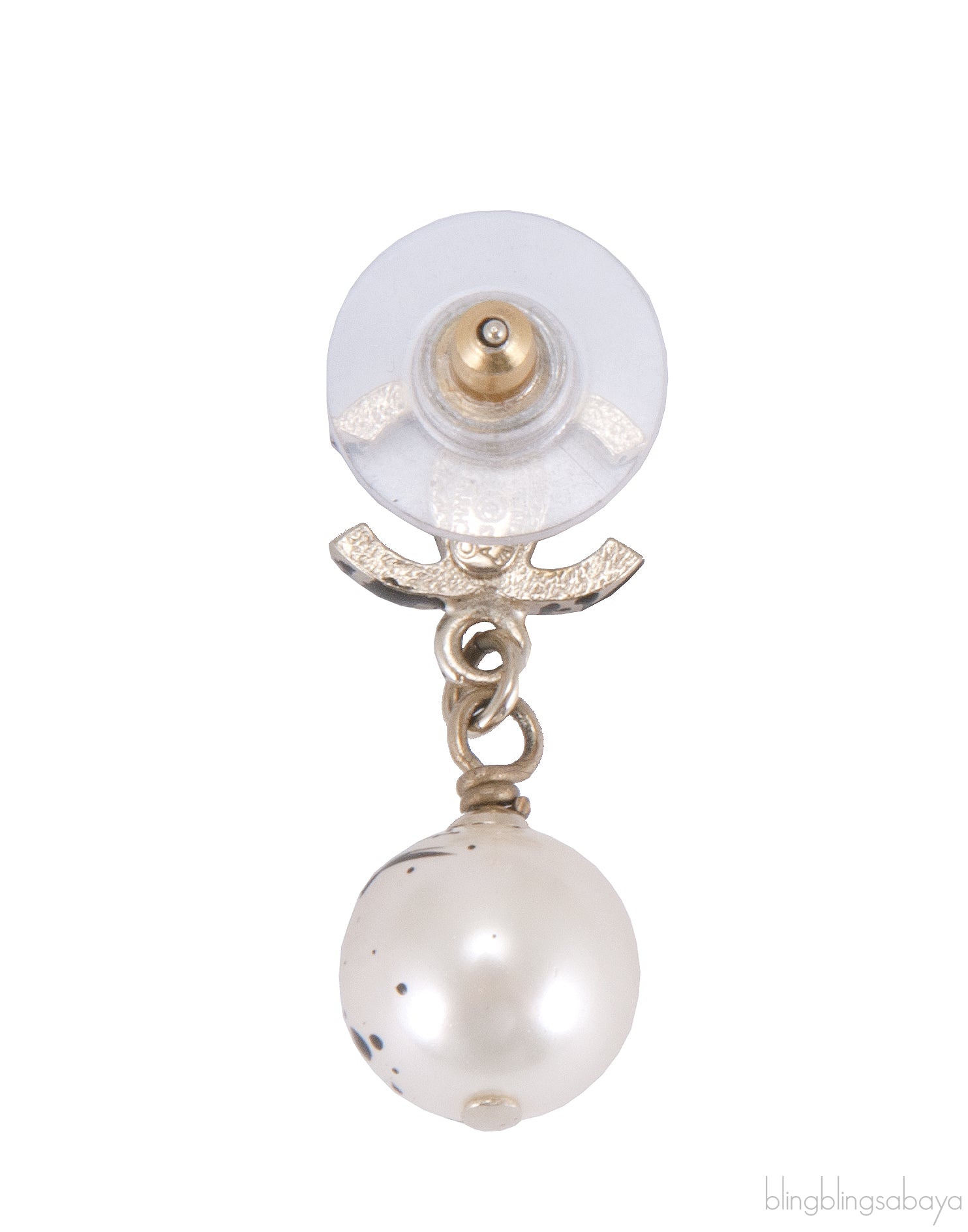 CC Pearl Drop Earrings