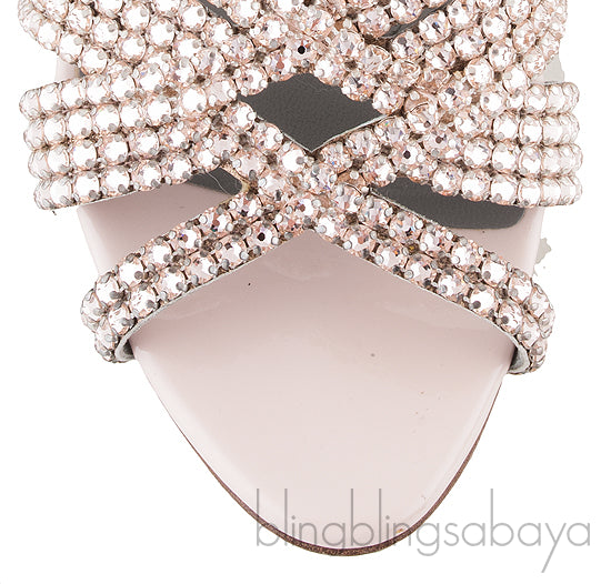 Light Pink Crystal Mule