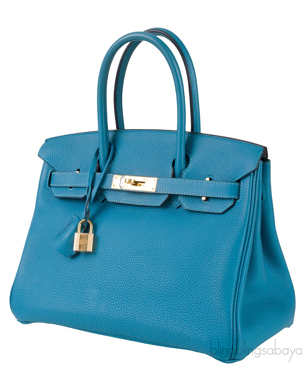 Birkin 30 Turquoise Togo GHW