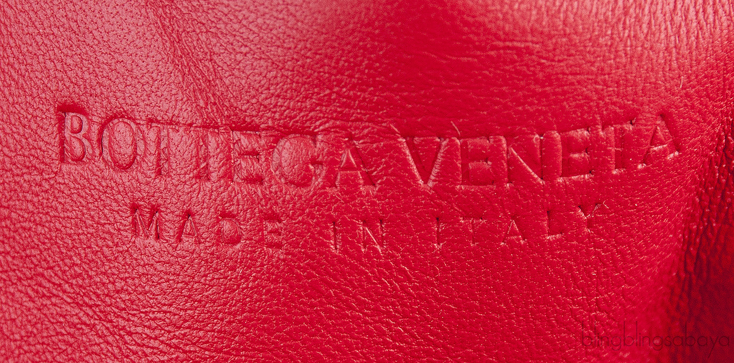 The Pouch Red Woven Clutch