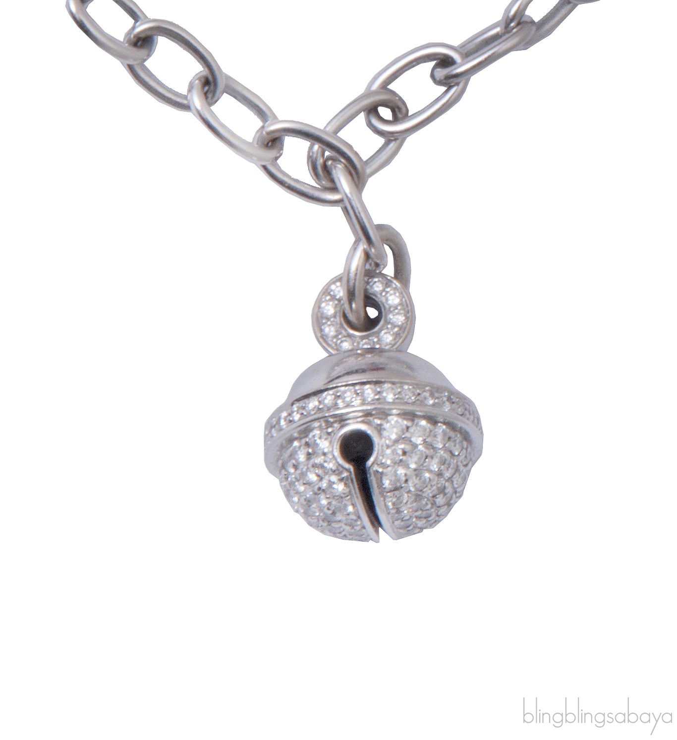 Bell & Fish Motif Diamond WG Bracelet