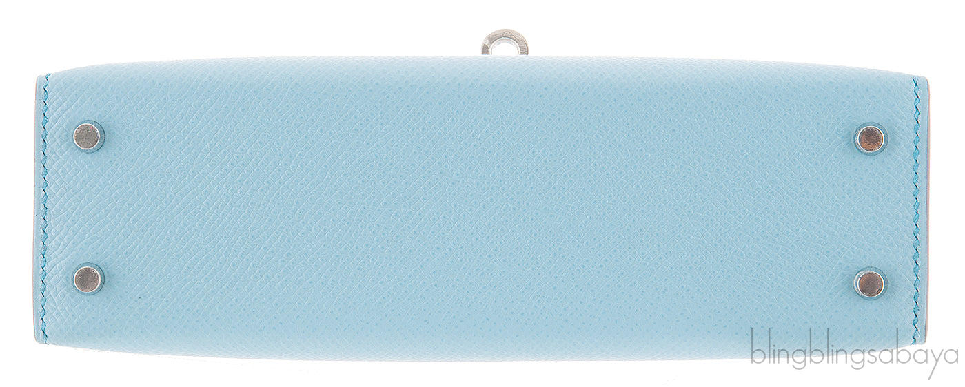 Kelly 20 Bleu Zephyr Epsom Sellier PHW