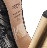 Lace Pointed-toe Boots