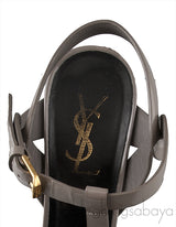 Tribute Grey Patent Sandals