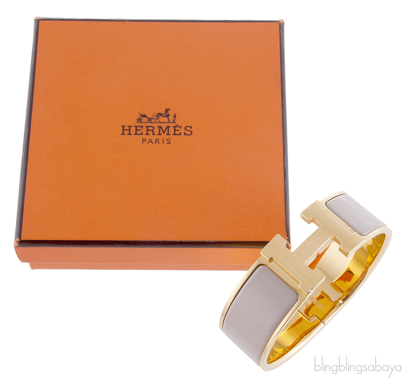 Clic Clac H Wide Bracelet Etoupe