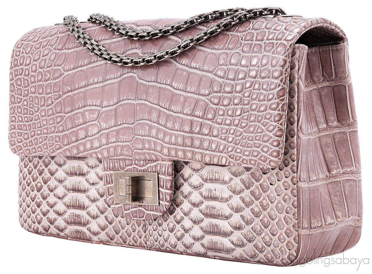 2.55 Reissue Alligator Nude Flap Bag