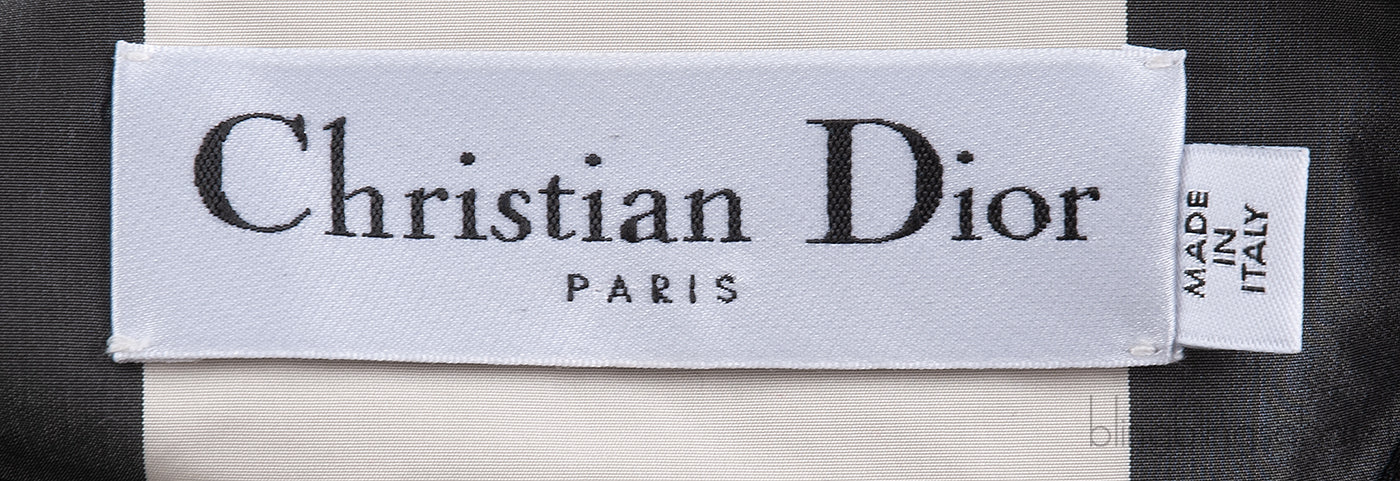Dior Black & Off White Plaid Polyester Rain Jacket