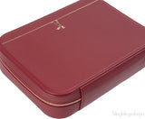 Cartier Travel Jewelery Box Leather Diabolo Red