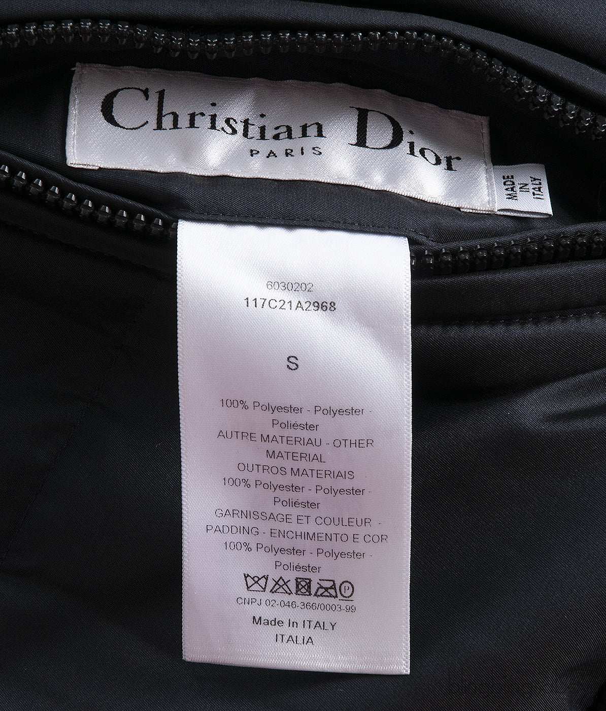 Dior Oblique Reversible Cropped Puffer Jacket