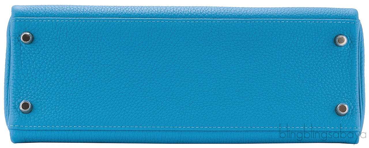 Kelly 32 Blue Turquoise Togo GHW