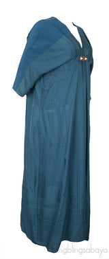 Blue Green CDC Kaftan Dress