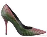 Bi-color Ombre Python Heels