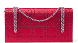 Red Strass Evening Shoulder Clutch