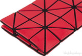 Red Geometric Card Holder