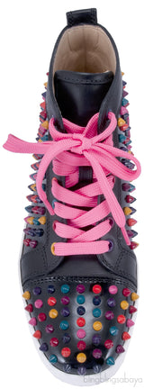 Multicolor Spike High Top Sneakers