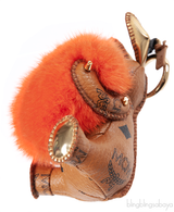 MCM Rabbit Heart Fur Charm