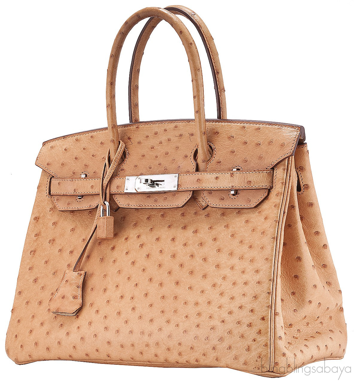 Birkin 30 Gold Ostrich PHW
