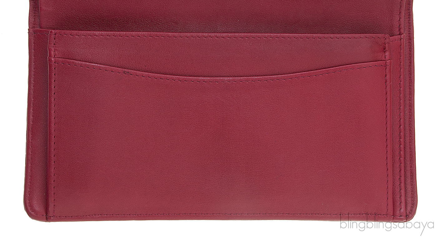 CC Red Crocodile Bi-fold Wallet
