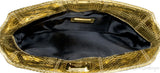 Gold Python Clutch Bag