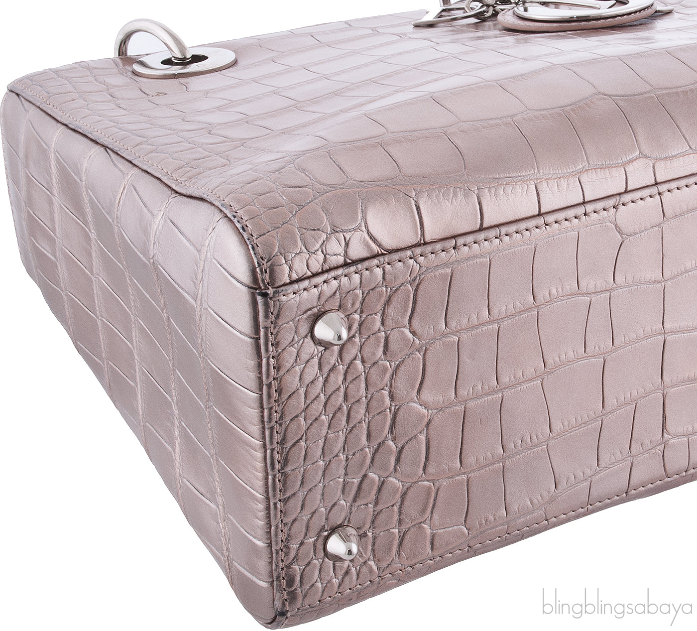 Lady Dior Crocodile Bronze Medium
