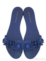 Lilico Appliqué Blue Leather Sandals