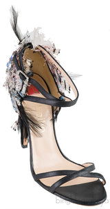 Feather Detail Sandals