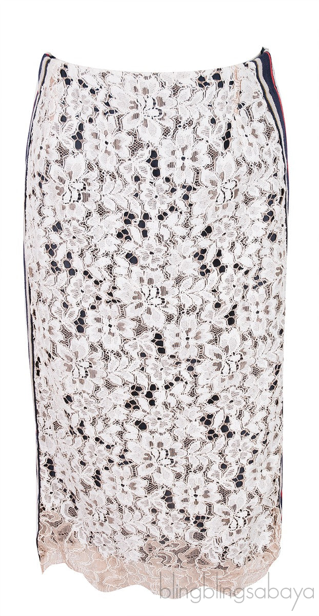 Lace Off-white Skirt