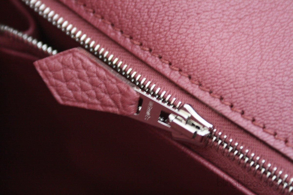 Birkin 35 Bois Rose Taurillon Clem