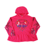 Kenzo Kids Fuchsia Pink Elephant Hooded Sweatshirt