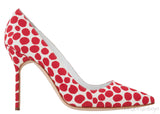 Polka Dot Pointed Toe Heels