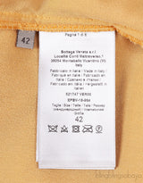 Marigold-Yellow Velvet Dress