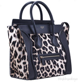 Mini Luggage Leopard Pony Hair