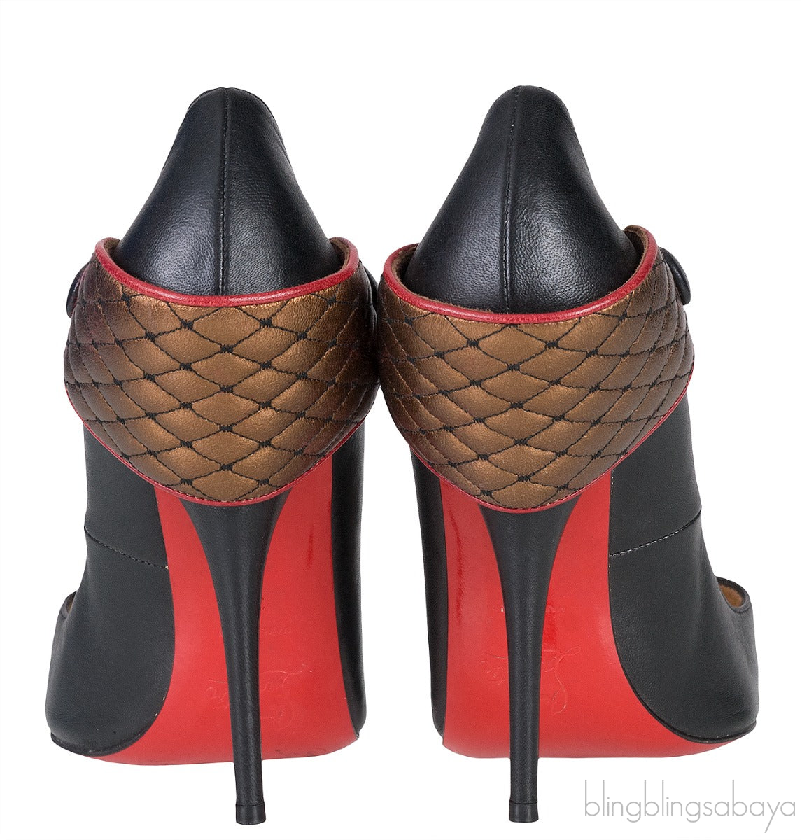Black & Red Huguetta Heels