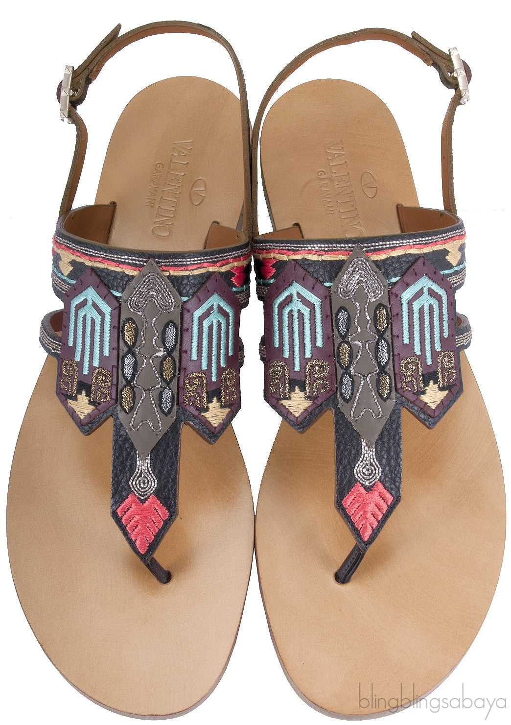 Valentino Garavani Multi-color Slip On Sandals