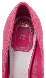 Cannage Quilted Leather Bow Pump