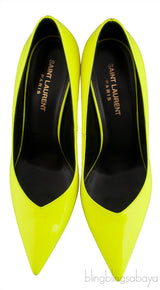 Neon Green Pointed Toe Heels