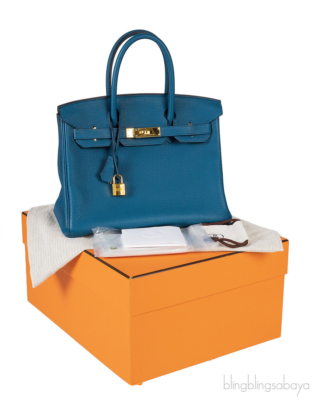Hermes Birkin 30 Blue Cobalt Togo GHW