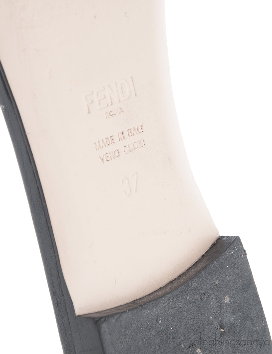 Open Toe Logo Flat Sandals