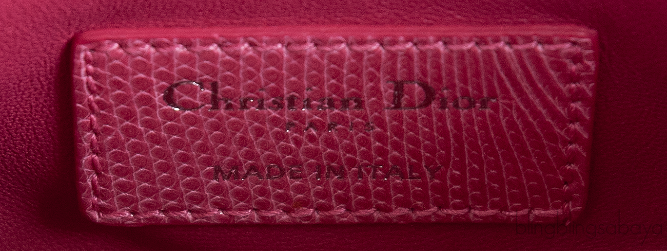 Pink Mini Lizard Lady Dior Shoulder bag