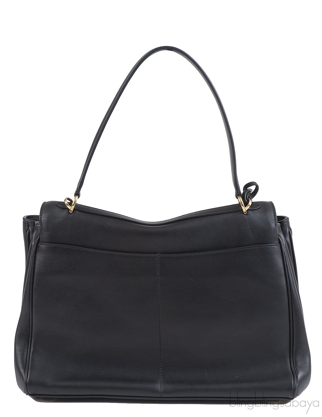 BALENCIAGA BLACK MEDIUM RODEO HANDBAG