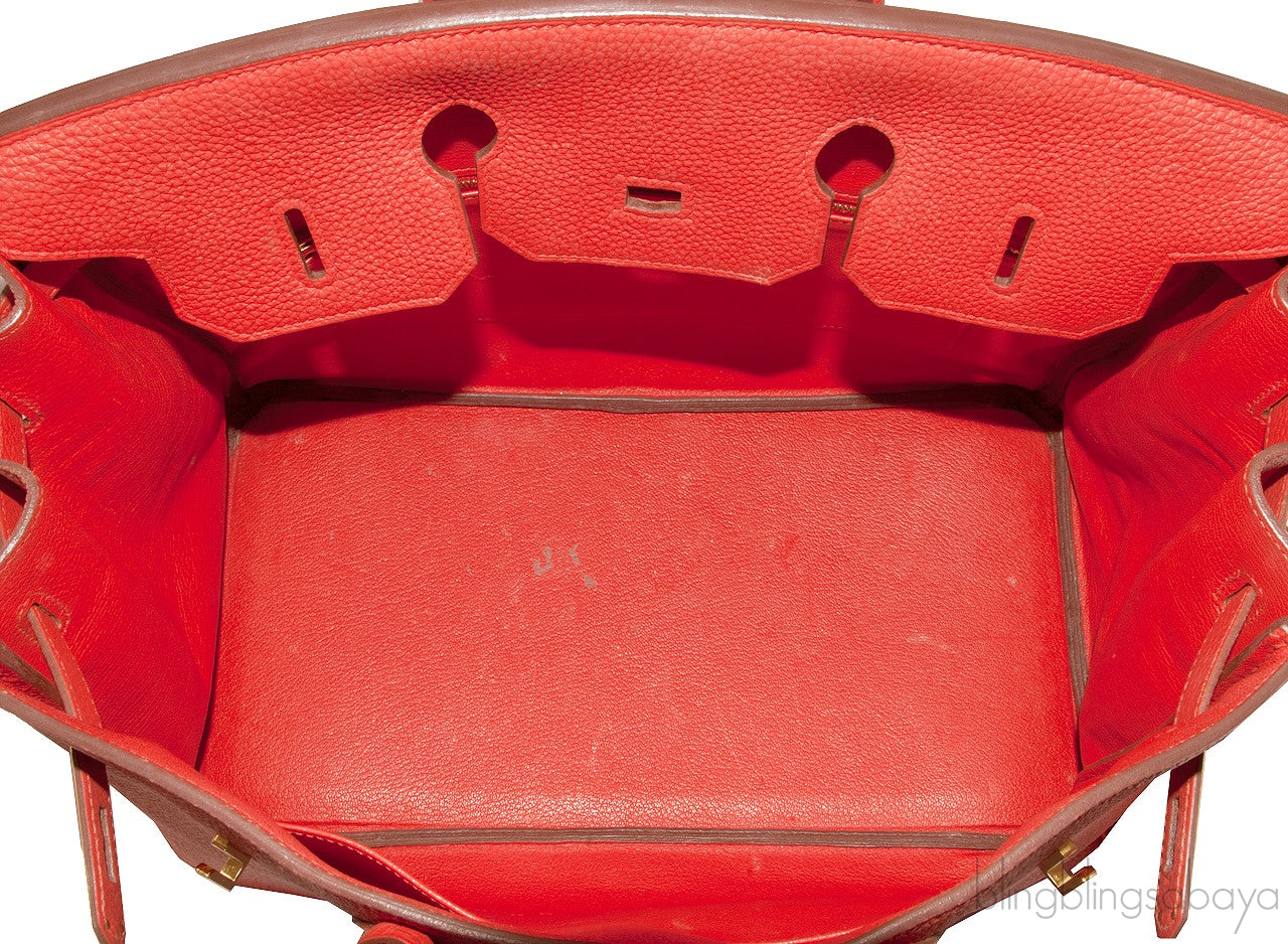 Birkin 35 Capucine Togo GHW