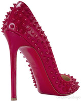 Pigalle Spikes Red Patent Heels