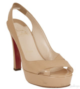 Crisscross Patent Slingback Pump