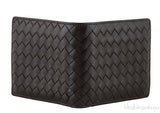 Brown Intrecciato Bi-fold Wallet