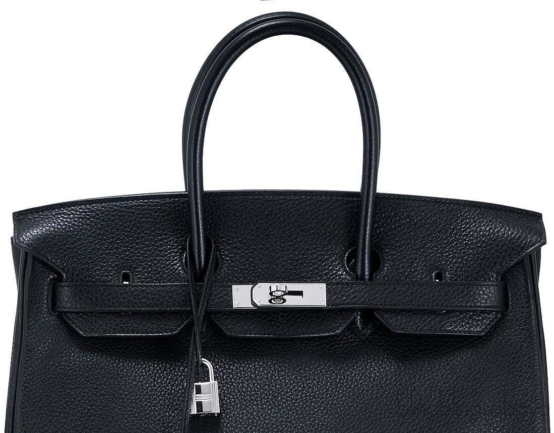 Birkin 35 Black Taurillon Clem PHW